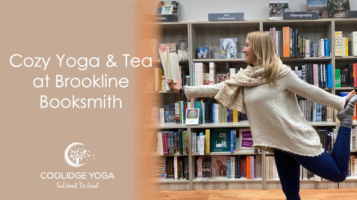 Union Cozy Winter Yoga and Tea at Brookline Booksmith at Coolidge Yoga